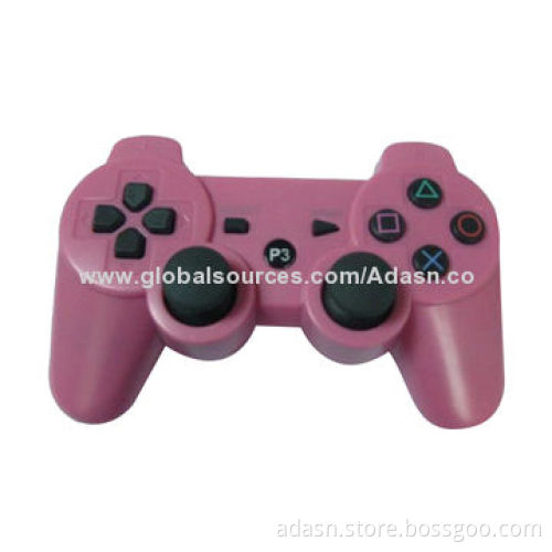 Bluetooth wireless game controller for PS3, with double shock, various colors, factory cheap priceNew